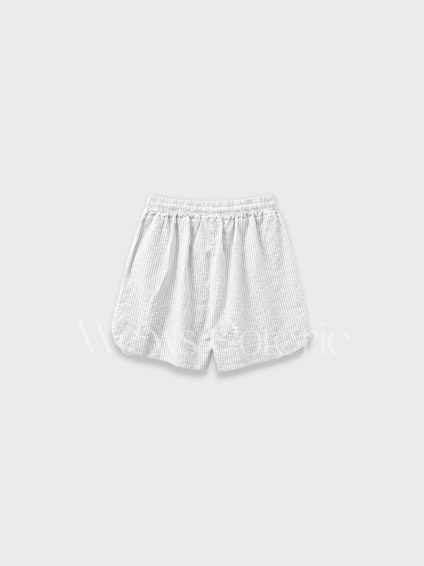 Striped Linen-Blend Shorts Tessa