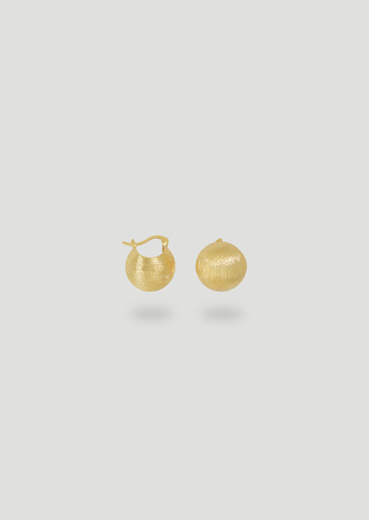 Brushed Sphere Earrings