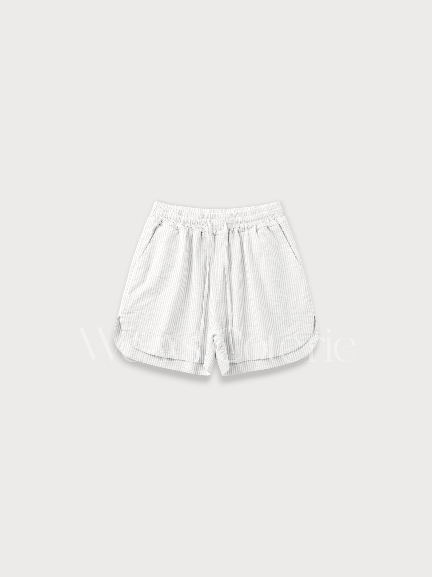 Striped Linen-Blend Shorts Tessa