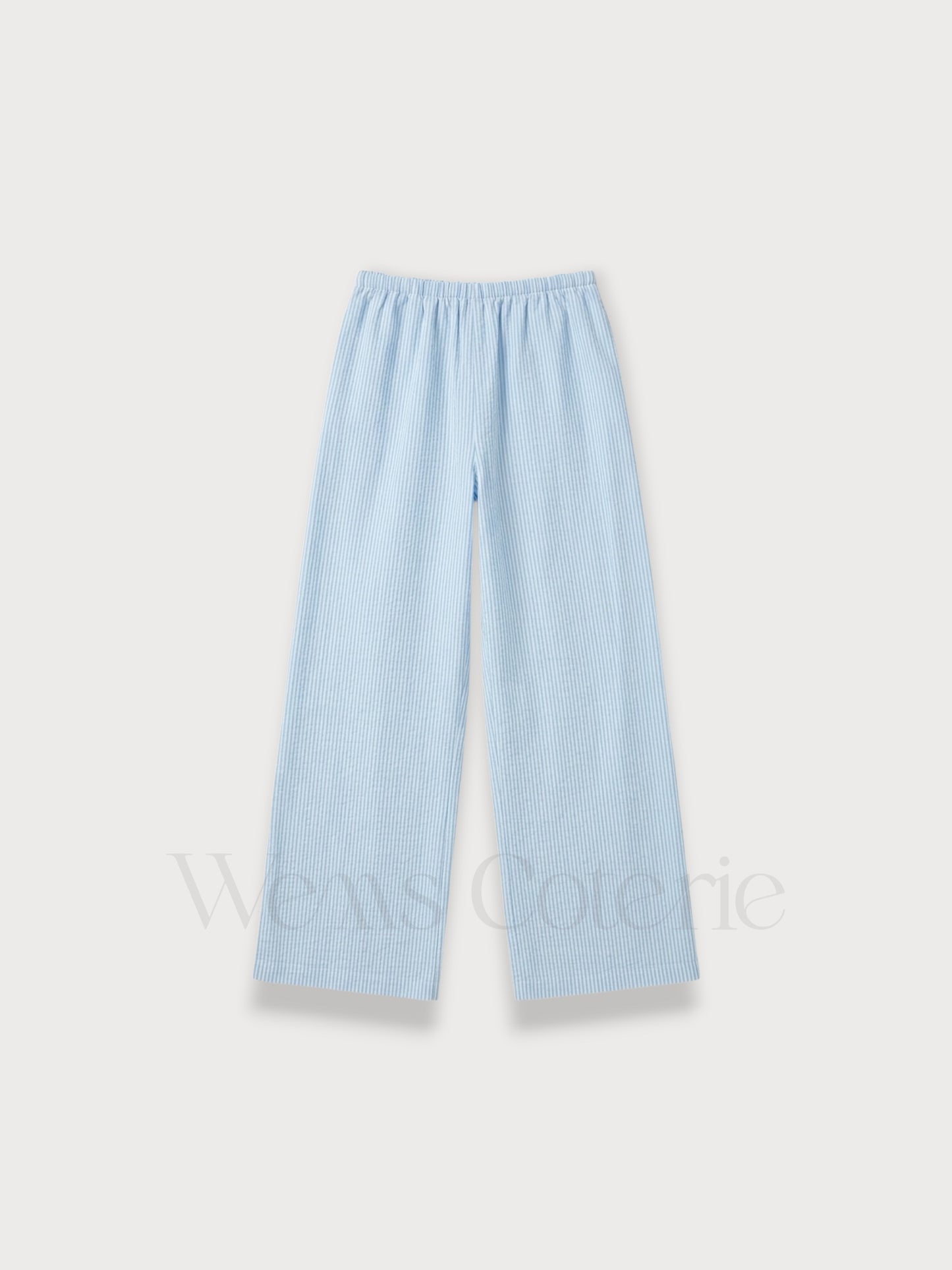 Striped Linen-Blend Trousers Iris