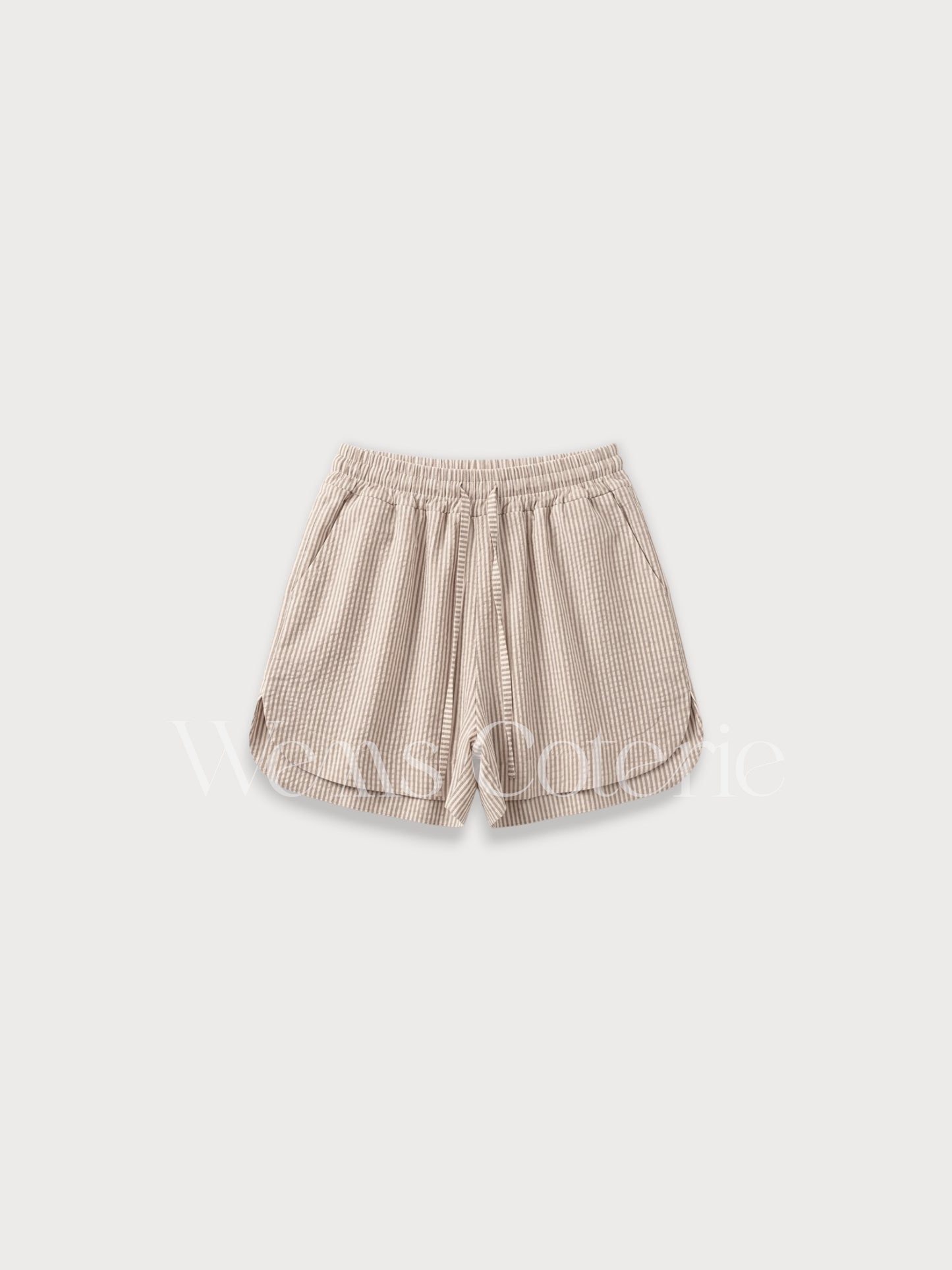 Striped Linen-Blend Shorts Tessa