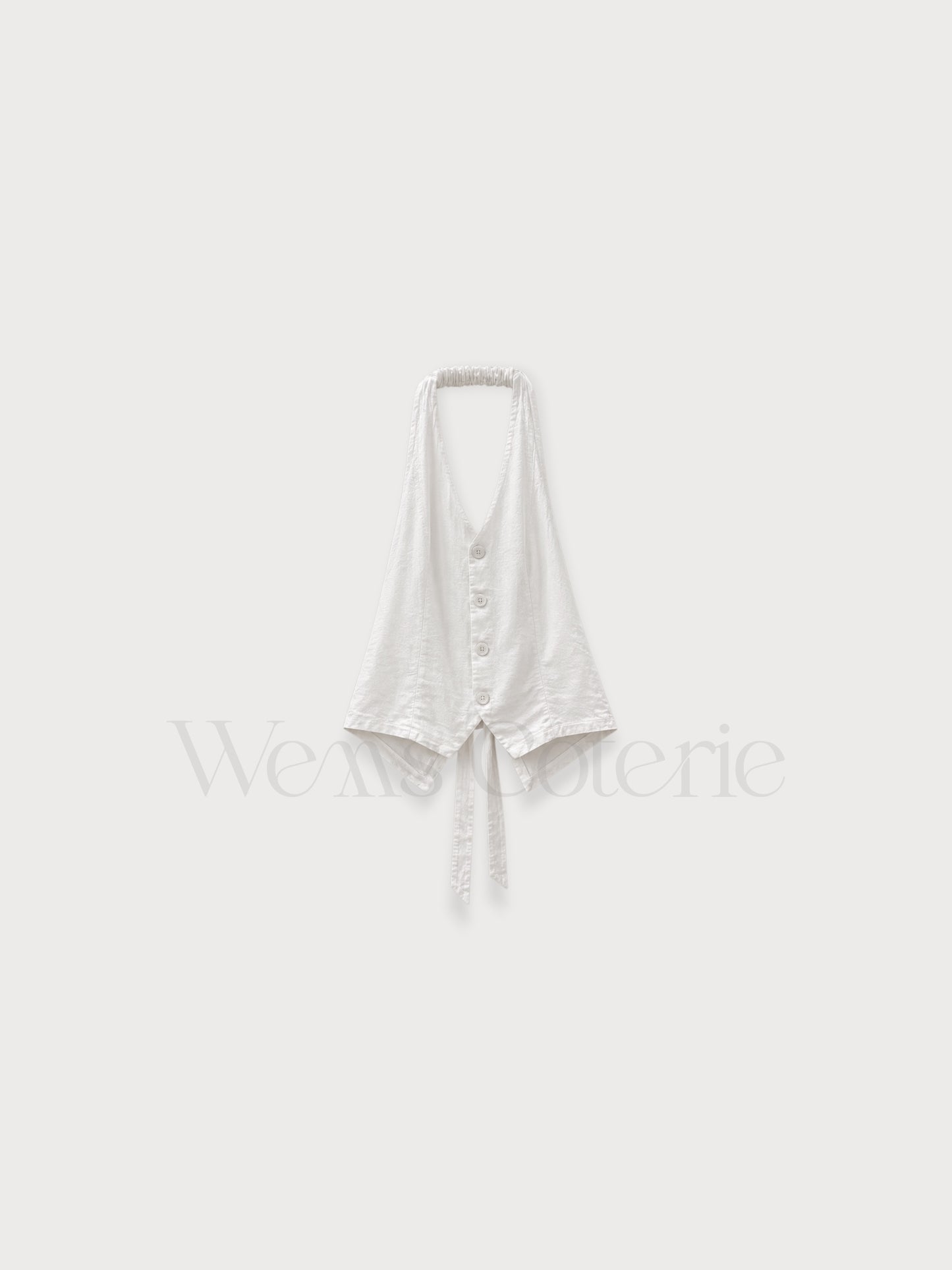 Linen-Blend Top Alba