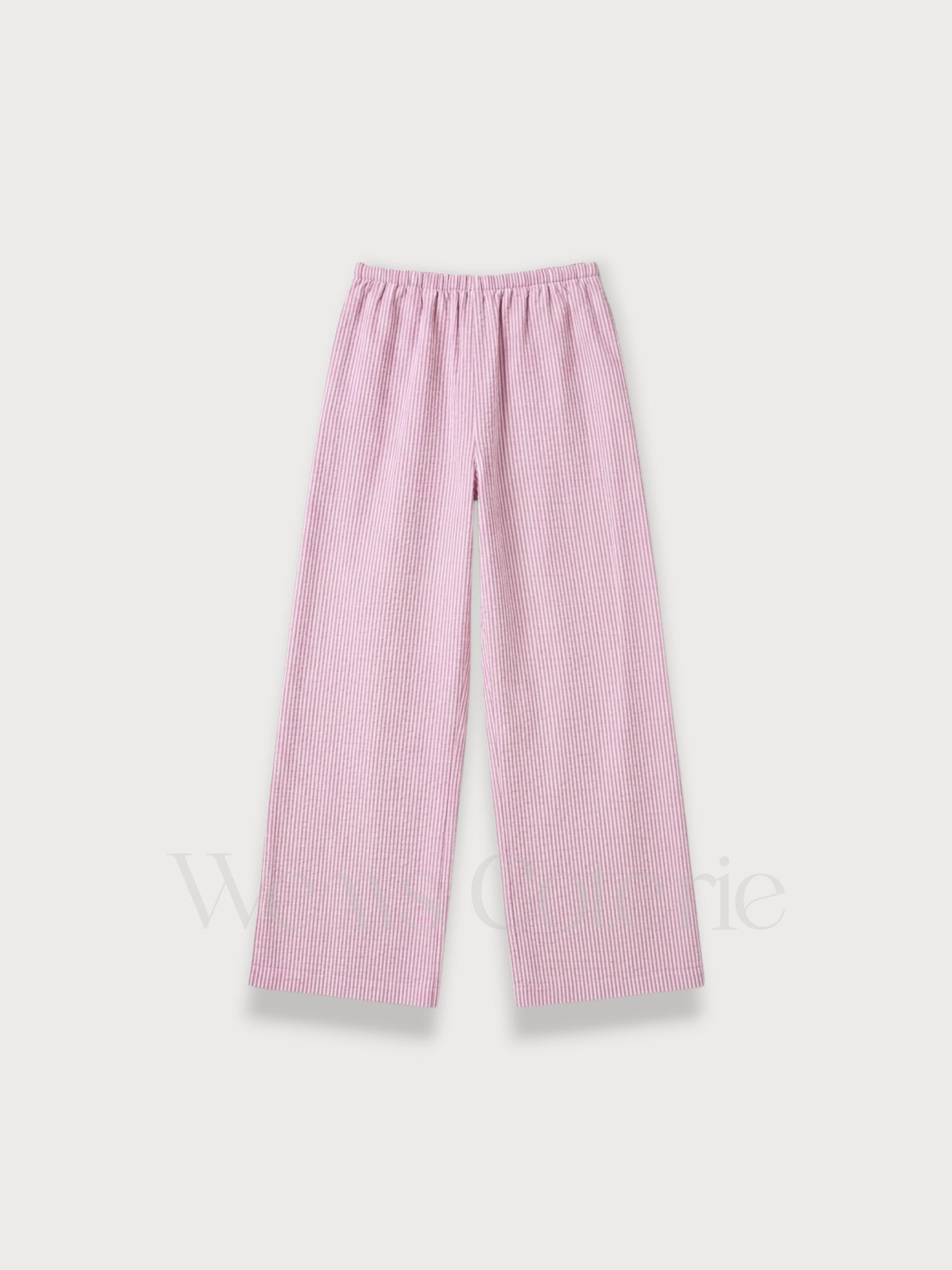Striped Linen-Blend Trousers Iris