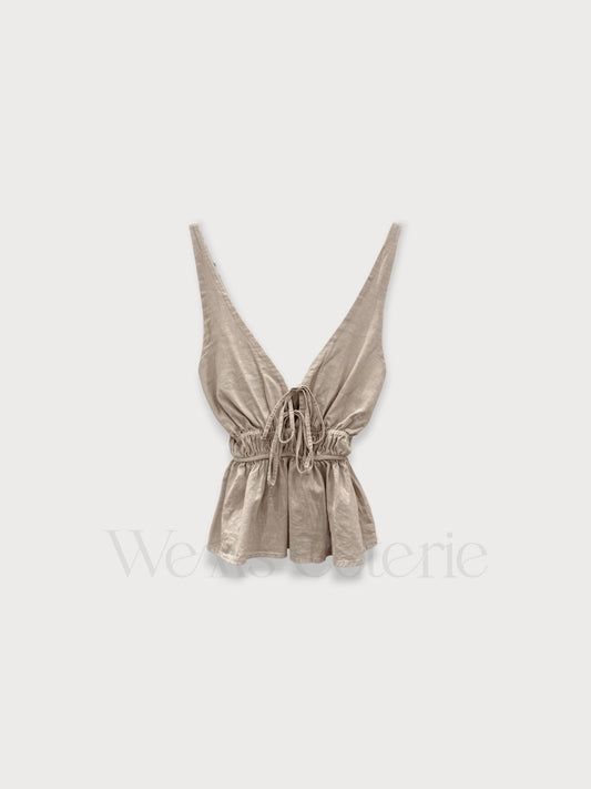 Linen-Blend Top Ines