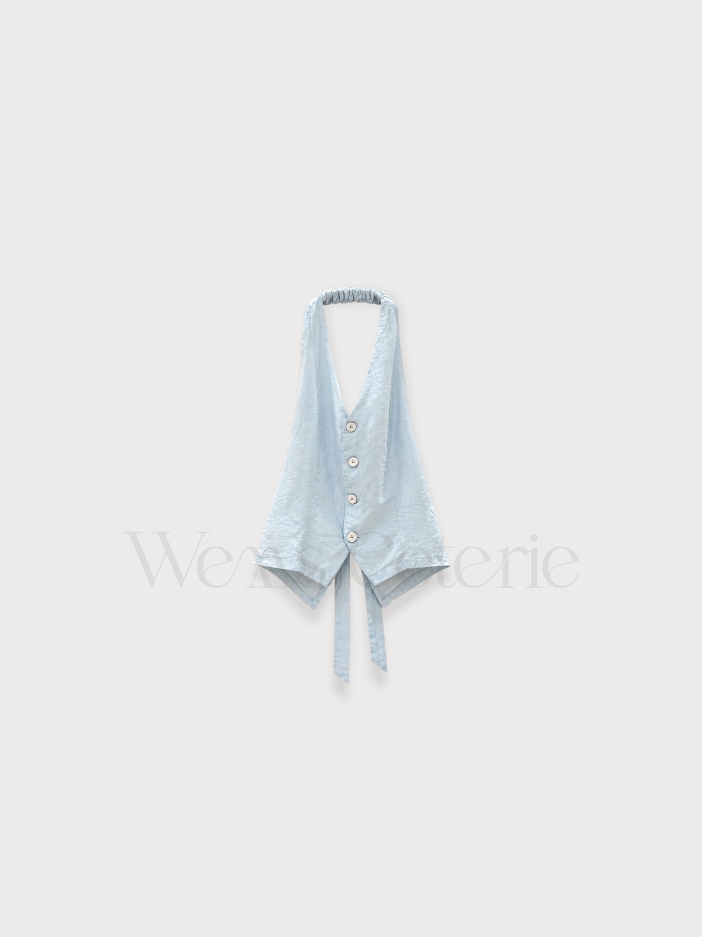 Linen-Blend Top Alba