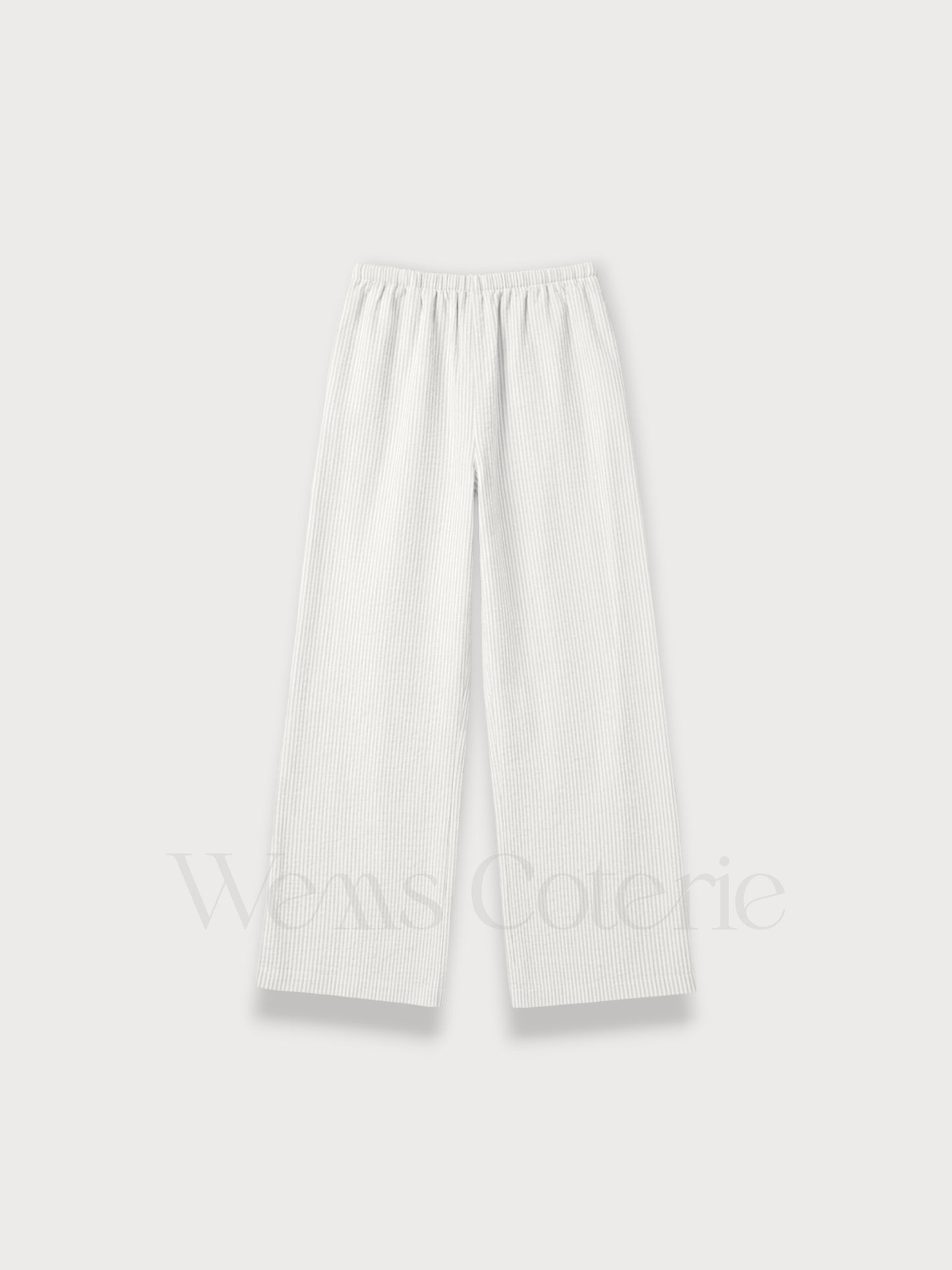 Striped Linen-Blend Trousers Iris