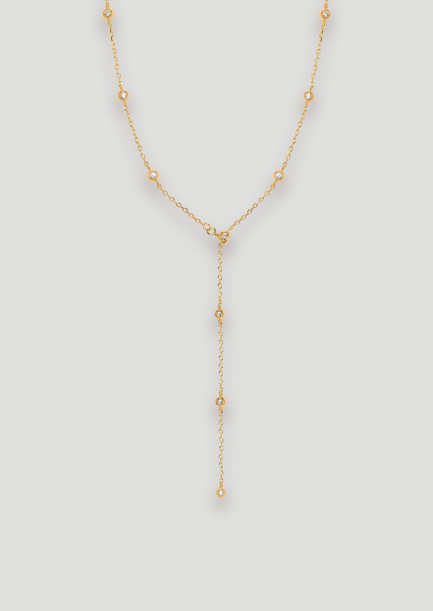 Zirconia Beaded Necklace