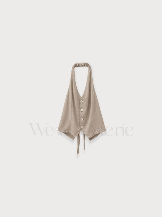 Linen-Blend Top Alba