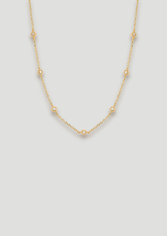 Zirconia Beaded Necklace