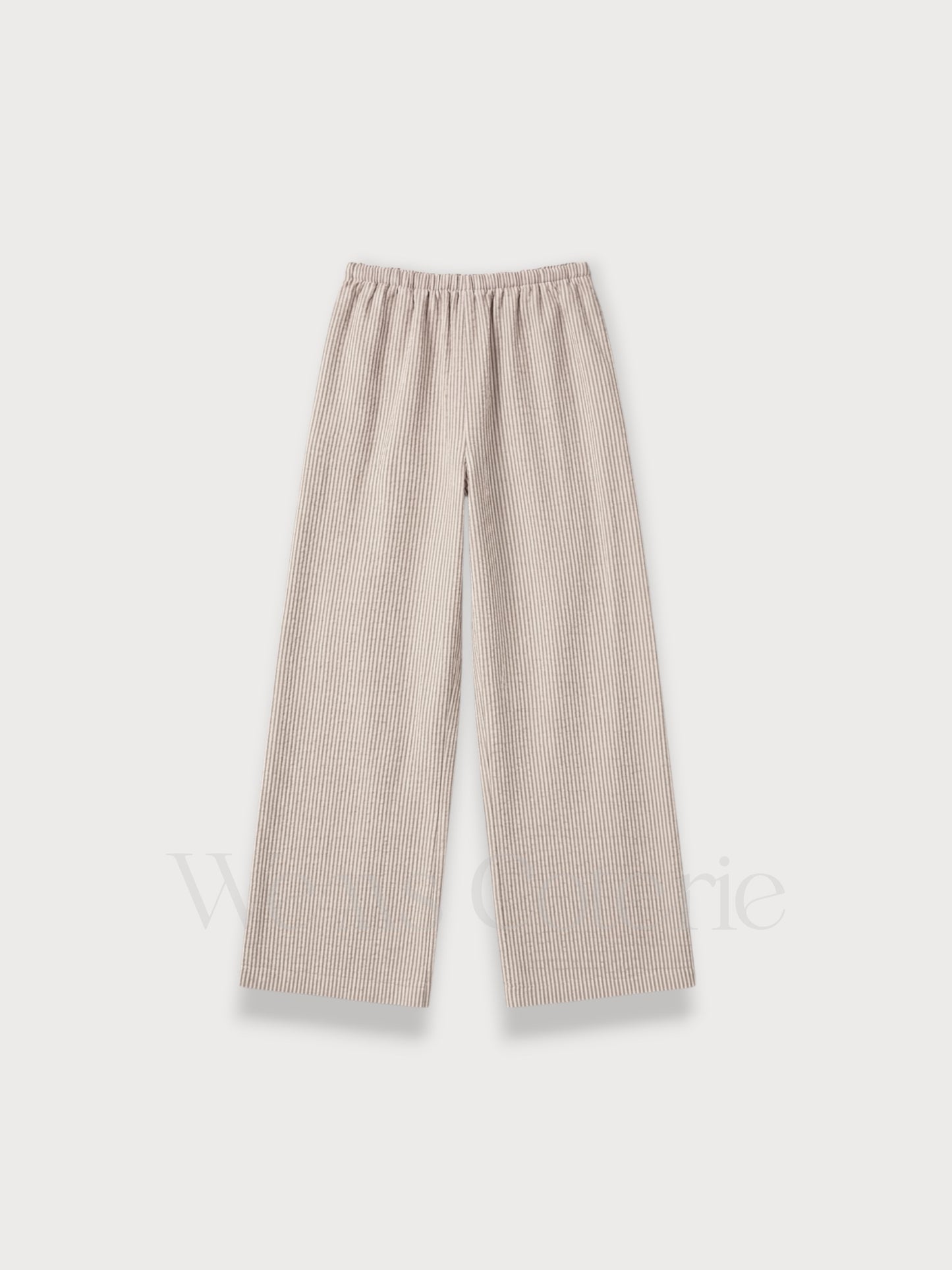 Striped Linen-Blend Trousers Iris