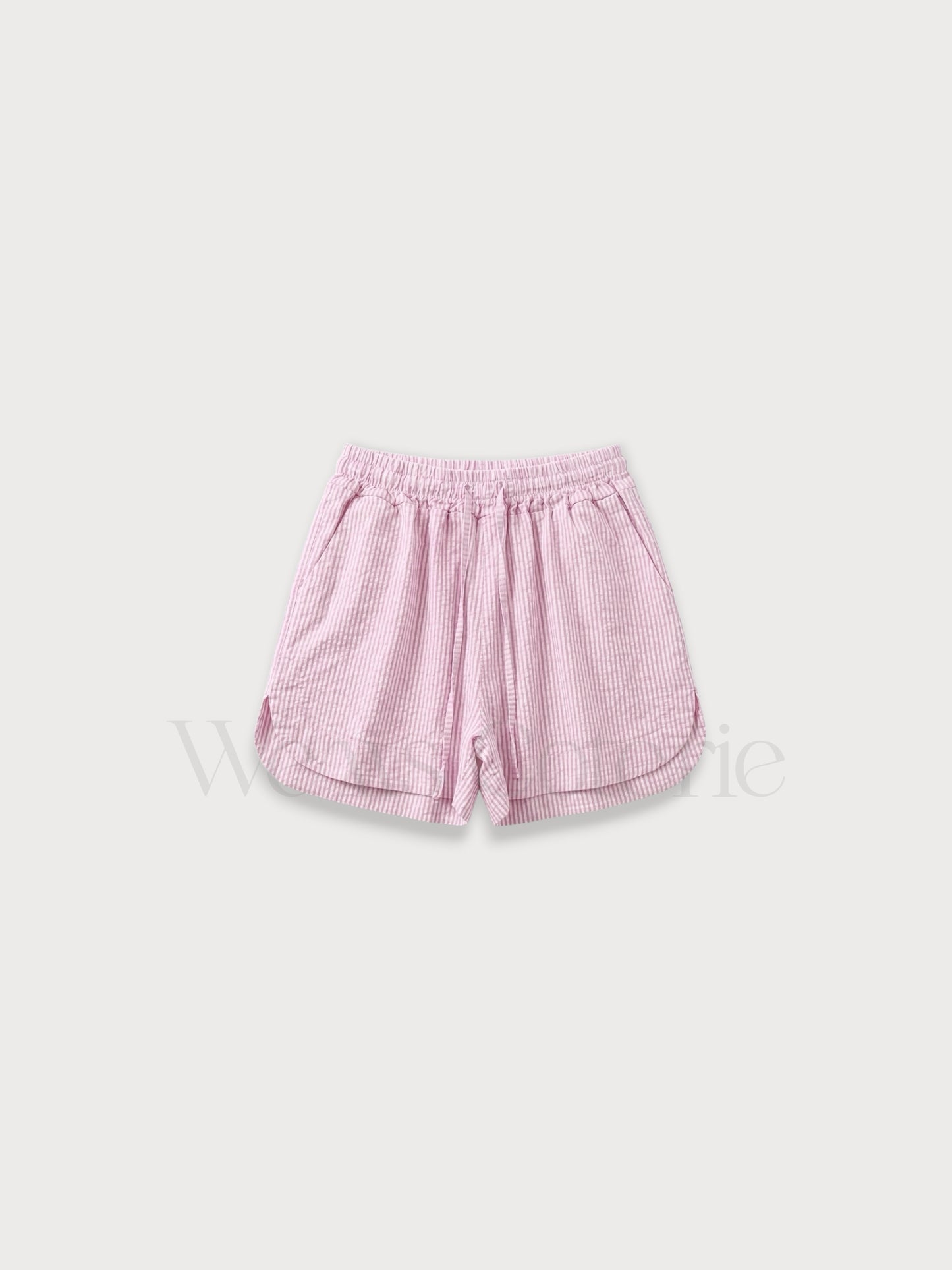 Striped Linen-Blend Shorts Tessa