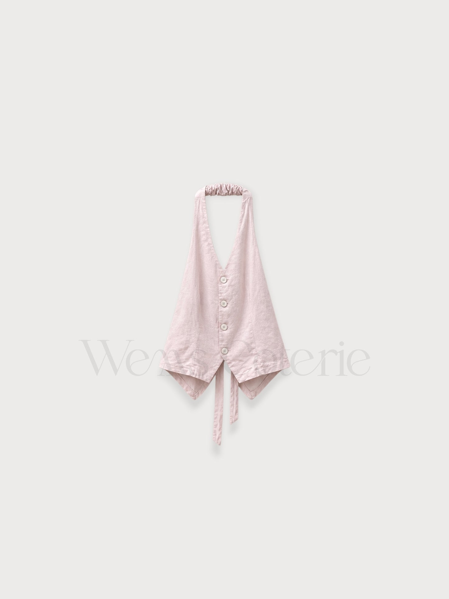Linen-Blend Top Alba