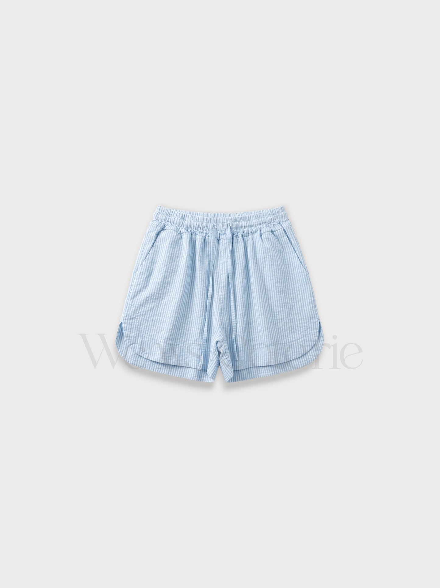 Striped Linen-Blend Shorts Tessa
